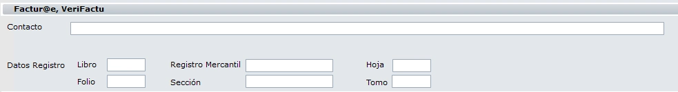 Datos a cumplimentar para verifactu en iaGestión