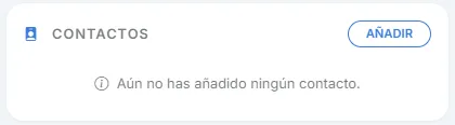 contactos del cliente