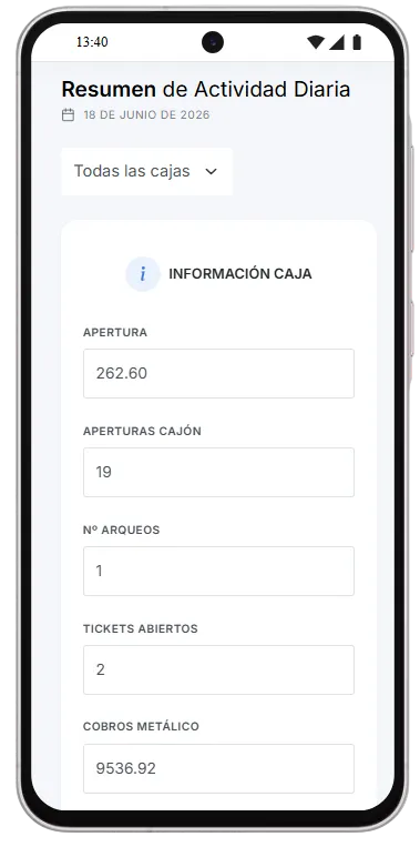 informacion cajas - inicio