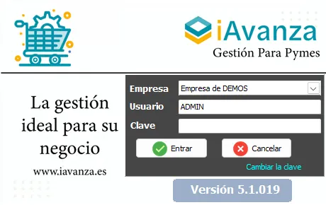autentificación de usuario de acceso al programa