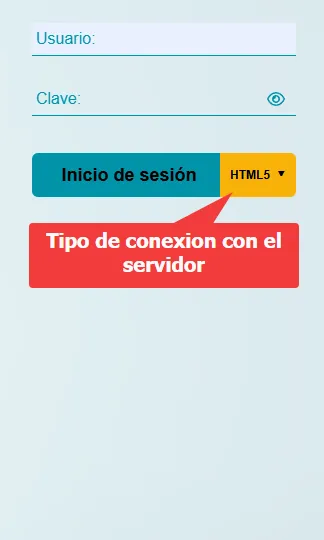 conexion html5 con el servidor