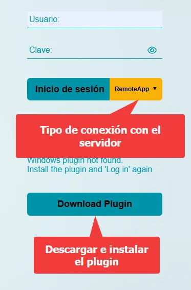 tipo de conexion con el servidor